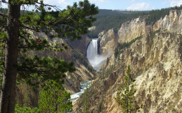 Картинка природа водопады yellowstone