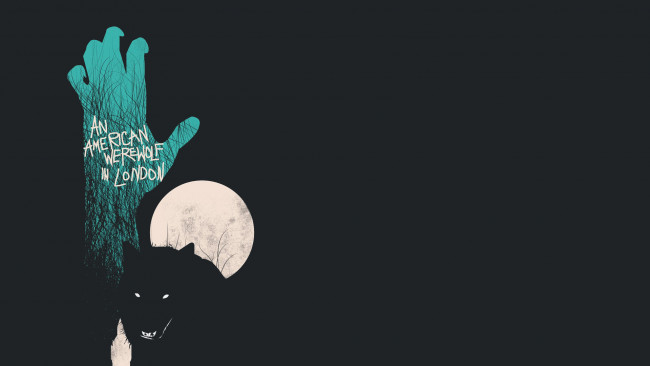 Обои картинки фото векторная, графика, луна, оборотень, вервольф