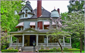 Картинка города здания дома деревья дом