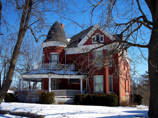 Обои картинки фото города, здания, дома, дом, деревья
