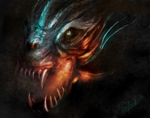 Картинка фэнтези существа клыки