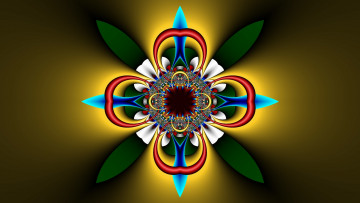 Картинка 3д графика fractal фракталы цвет узор фон