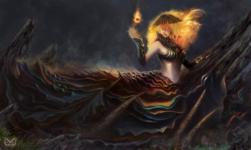 Картинка фэнтези маги огонь