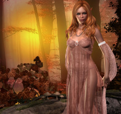 Картинка 3д+графика эльфы+ elves эльфийка взгляд
