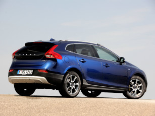 обоя автомобили, volvo, v40, cross, country, d2, ocean, race, 2014г, синий