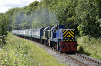 Картинка техника поезда железная дорога рельсы локомотив состав