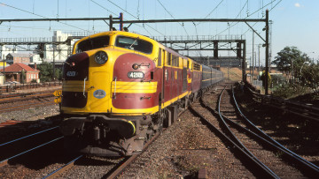 Картинка техника поезда железная дорога рельсы локомотив состав