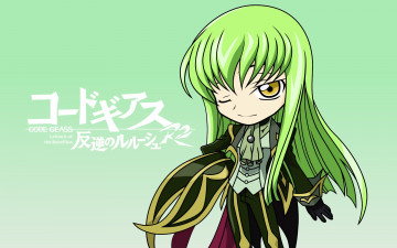 Картинка аниме code+geass код гиасс чиби девушка зелёные волосы