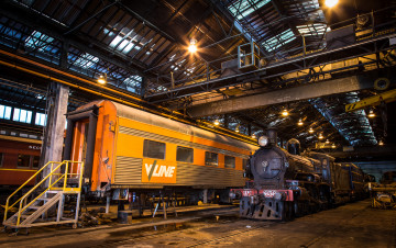 Картинка техника паровозы депо паровоз