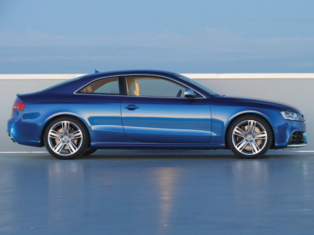 Обои картинки фото автомобили, audi, rs, 5, coupe, au-spec, синий
