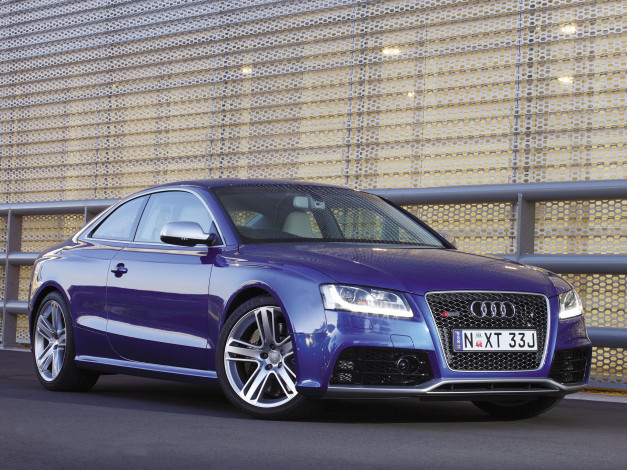 Обои картинки фото автомобили, audi, rs, 5, coupe, au-spec, синий