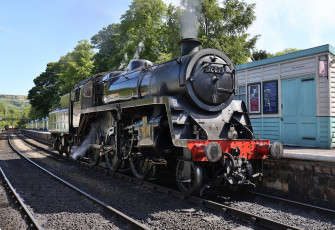 Картинка техника паровозы дорога паровоз рельсы железная