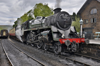 Картинка техника паровозы рельсы паровоз дорога железная