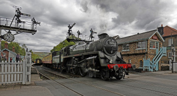 Картинка техника паровозы паровоз рельсы дорога железная