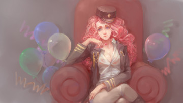 Картинка аниме unknown +другое шарики my little pony friendship is magic девушка арт pinki pie чупа-чупс sadsan сидит взгляд кепка