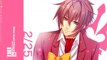 Картинка glass+heart+princess аниме unknown +другое visual novel shinnosuke masaki бант glass heart princess yuki kanami art улыбка голубые глаза