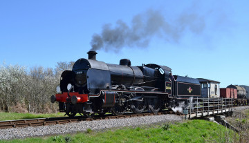 Картинка техника паровозы паровоз железная дорога рельсы