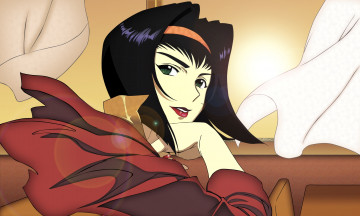Картинка аниме cowboy+bebop valentine взгляд faye девушка