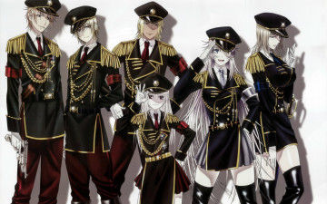 Картинка аниме k+project tatara totsuka akira hidaka anna kushina yashiro isana k projeck военная форма проект кей saruhiko fushimi