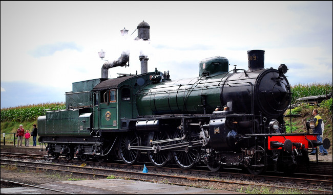 Обои картинки фото техника, паровозы, дорога, железная, паровоз, рельсы