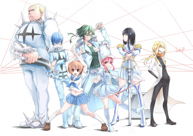 Обои картинки фото аниме, kill la kill, kill, la, kiryuuin, satsuki, mankanshoku, mako, sanageyama, uzu, jakuzure, nonon, inumuta, houka, gamagoori, ira, iori, shirou, suikaxd