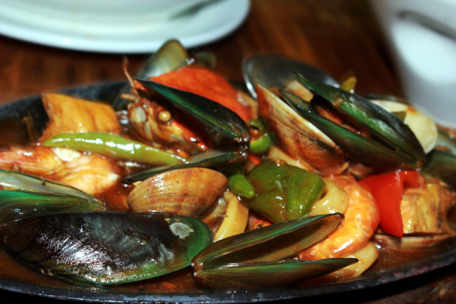 Обои картинки фото еда, рыбные блюда,  с морепродуктами, мидии