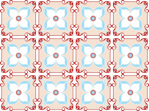 Картинка векторная+графика графика+ graphics цветы фон голубой текстура орнамент