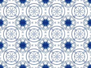 Картинка векторная+графика графика+ graphics цветы фон голубой текстура орнамент