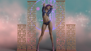 Картинка 3д+графика эльфы+ elves эльфийка фон взгляд