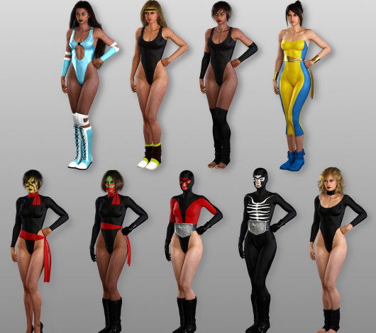 Обои картинки фото 3д графика, люди , people, взгляд, девушки, фон