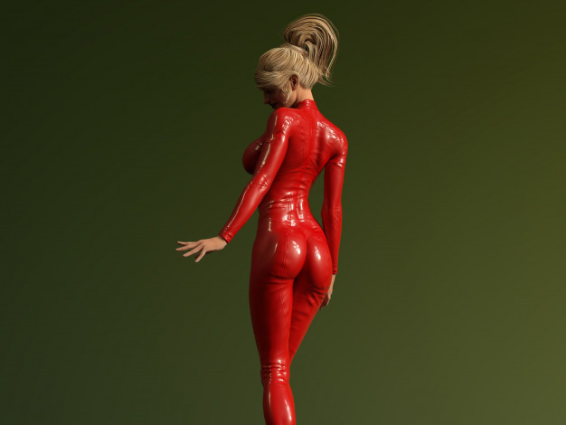 Обои картинки фото 3д графика, люди , people, девушка, взгляд, фон