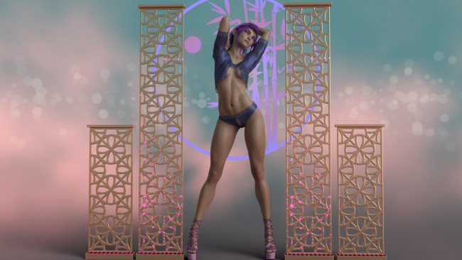 Обои картинки фото 3д графика, эльфы , elves, эльфийка, фон, взгляд