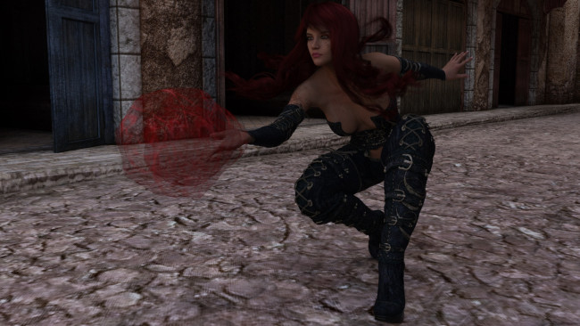 Обои картинки фото 3д графика, фантазия , fantasy, девушка, взгляд, фон