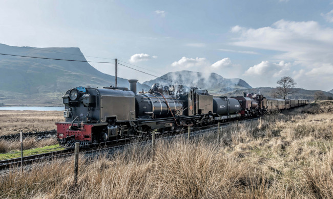 Обои картинки фото техника, паровозы, локомотив, состав