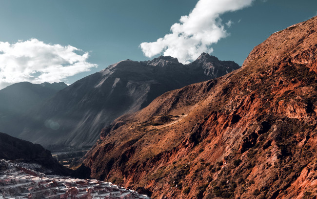 Обои картинки фото природа, горы, облака