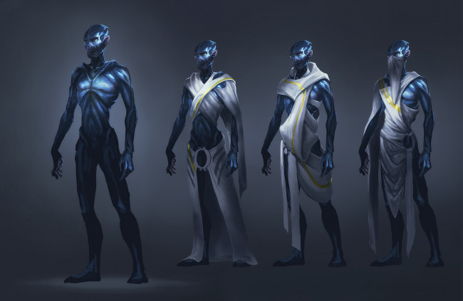 Обои картинки фото фэнтези, существа, существо, взгляд, фон