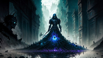 Картинка фэнтези демоны нейросети графика нейроарт ai art нейронные сети рисунки нейро искусство