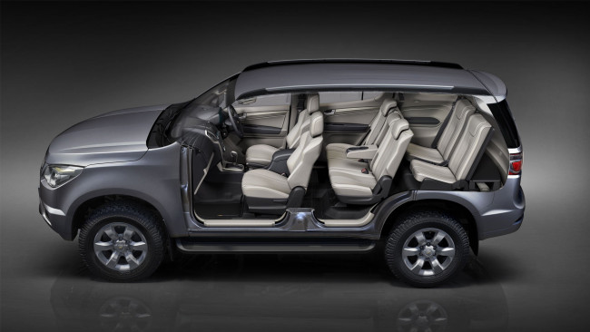 Обои картинки фото автомобили, 3д, шевроле, трейлблейзер, салон, автомобиля, автомобиль, транспортное, средство, в, разрезе