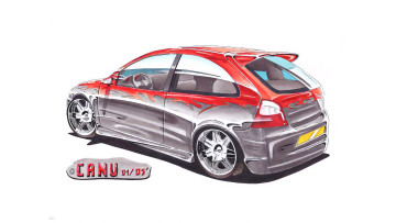 обоя 295800, рисованное, авто, мото, автомобиль