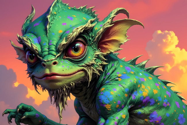 Обои картинки фото фэнтези, существа, монстр, ящер, существо