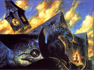 Картинка фэнтези драконы