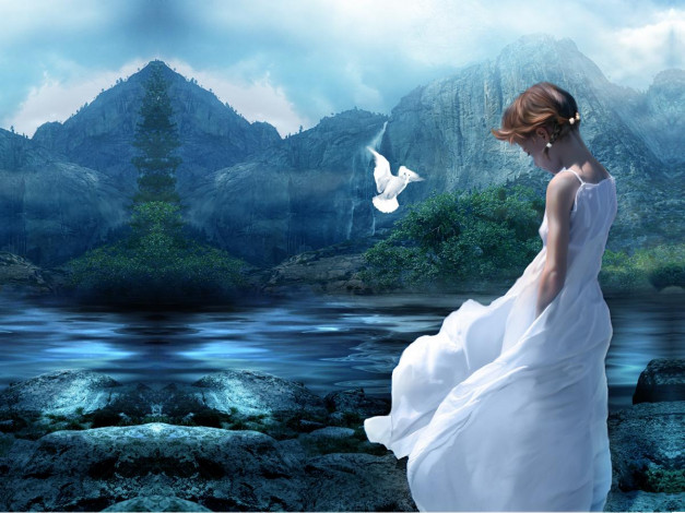 Обои картинки фото фэнтези, девушки