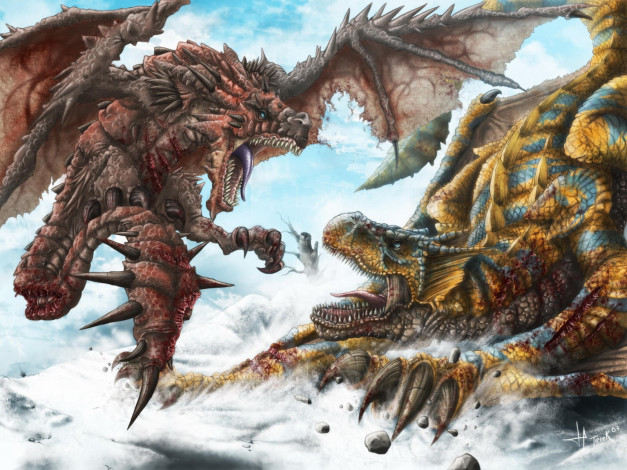 Обои картинки фото фэнтези, драконы