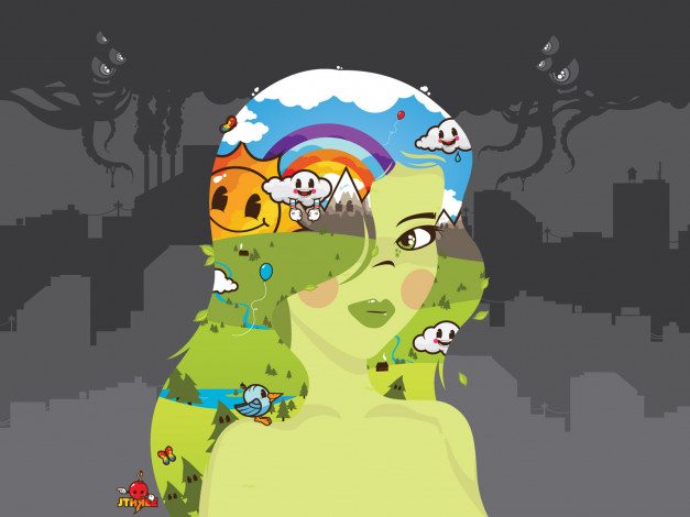 Обои картинки фото векторная, графика