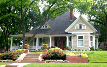 Картинка города здания дома