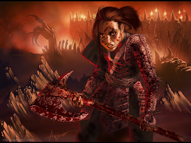 Обои картинки фото фэнтези, девушки