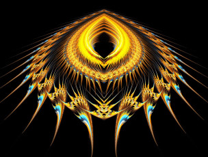 Картинка 3д графика fractal фракталы абстракция