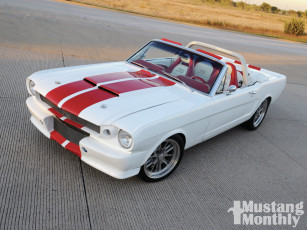 Картинка 1965 ford mustang convertible+custom billet автомобили custom