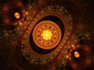 Картинка 3д графика fractal фракталы абстракция