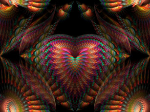 Картинка 3д графика fractal фракталы абстракция